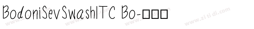 BodoniSevSwashITC Bo字体转换